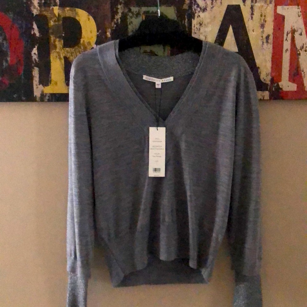 Veronica Beard Grey with silver glittery accents